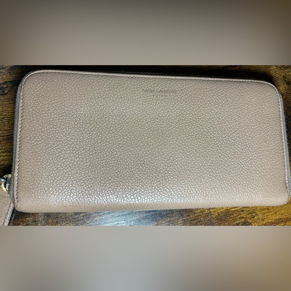 Saint Laurent Handbags - Saint Laurent Round Zipper Long Wallet